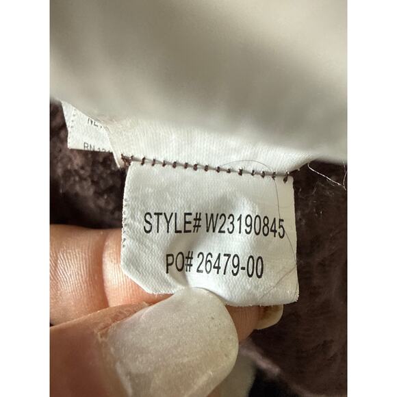 Prana Women’s Celandine Wool Blend Wrap Cardigan Sweater Size XS/S Pink/Brown - Picture 11 of 12